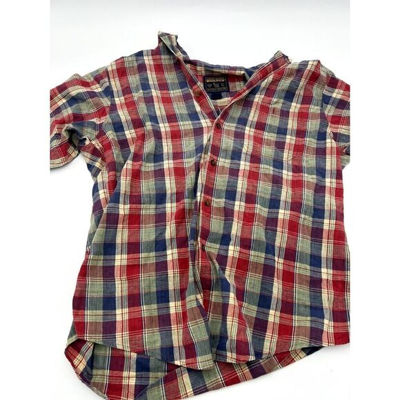 Woolrich Polo T-Shirt Men's Large Multicolor Long Sleeves Button Down Collared - Picture 1 of 4